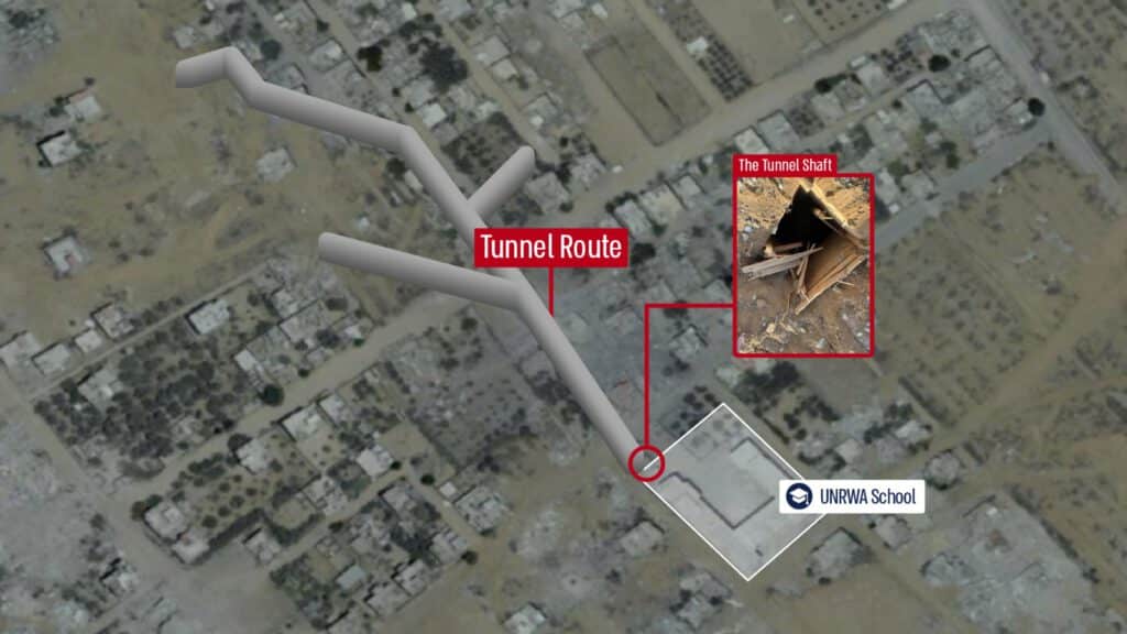 IDF veröffentlicht Beweise: Hamas-Waffenlager in zivilen Einrichtungen und Tunnelsystem bei UNRWA-Schule IDF veröffentlicht Beweise: Hamas-Waffenlager in zivilen Einrichtungen und Tunnelsystem bei UNRWA-Schule