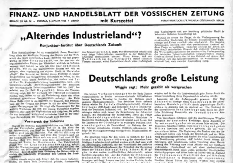 Stahlindustrie 1933